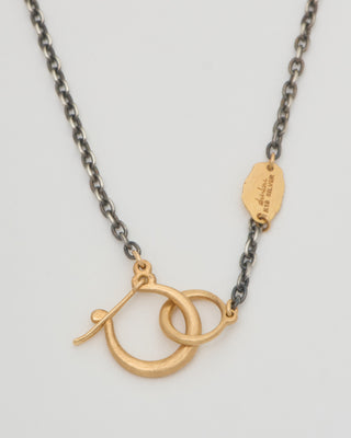 hung silver necklace