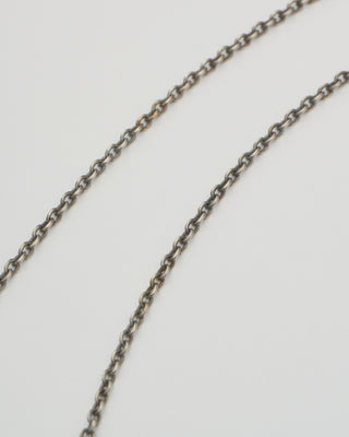 hung silver necklace