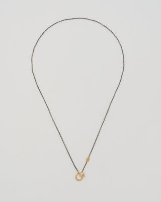 hung silver necklace