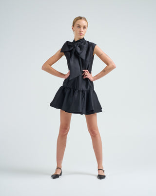 hypnotic bow mini dress