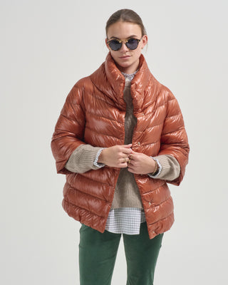 iconico aminta 3/4 sleeve cocoon coat