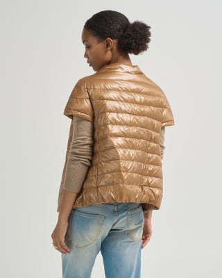 iconico emilia nylon ultralight cap sleeve jacket