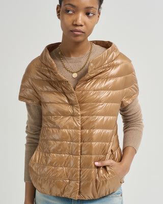 iconico emilia nylon ultralight cap sleeve jacket