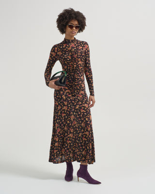 ida long sleeve jersey dress