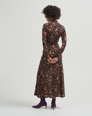 ida long sleeve jersey dress