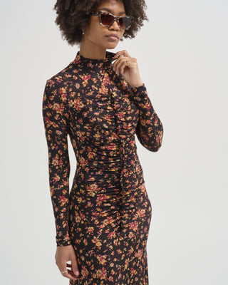 ida long sleeve jersey dress