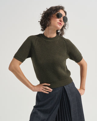 imara short sleeve knit top