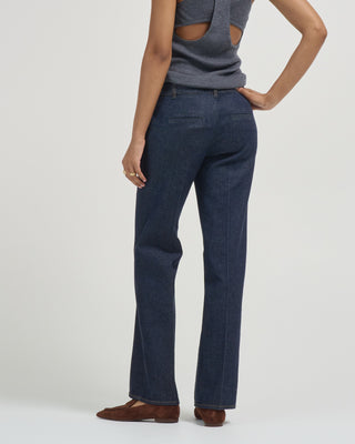 indigo denim pat trouser jean