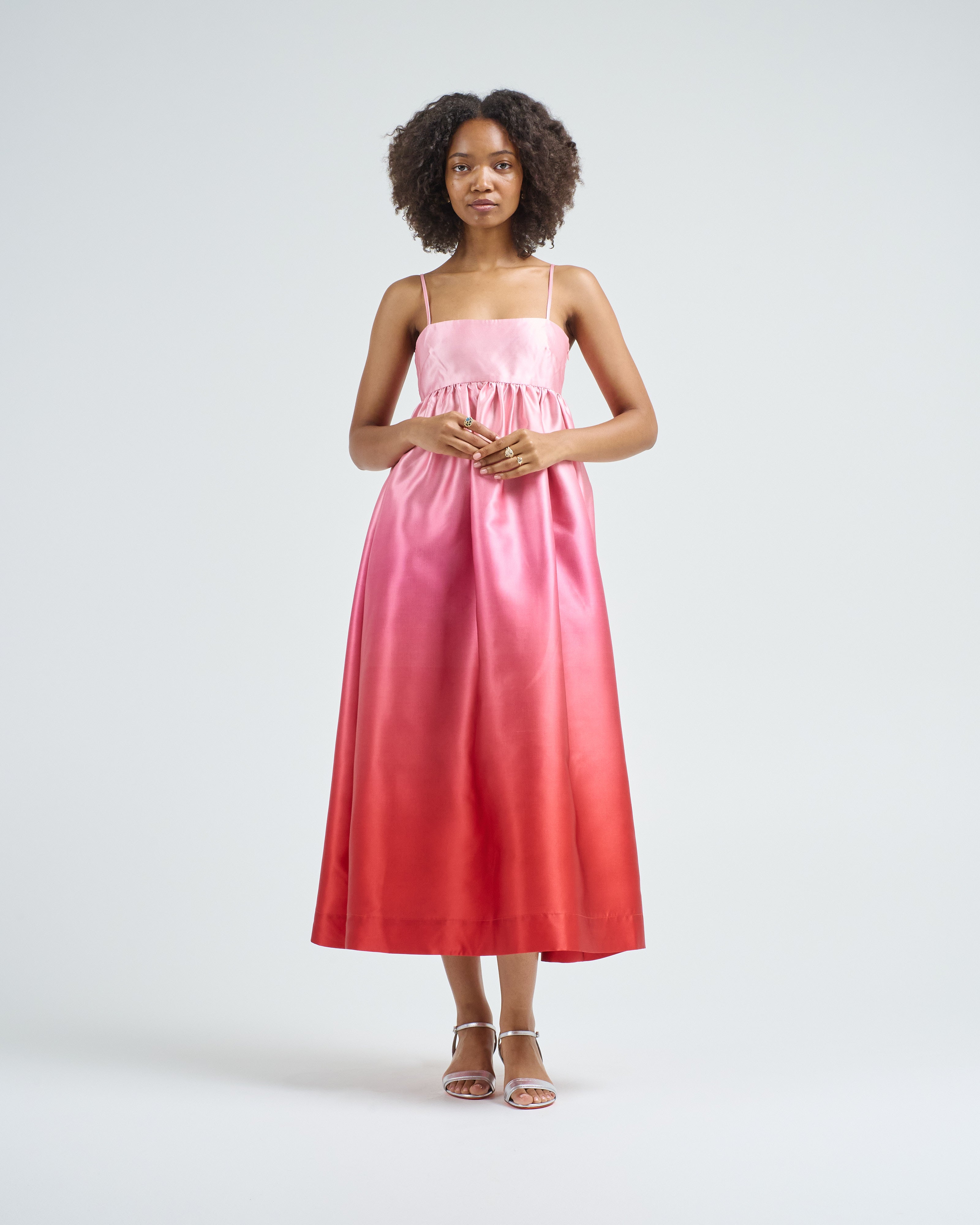 Alemais Inez Ombre Midi Dress Pink Ombre Alemais Inez Ombre Midi Dress Pink Ombre