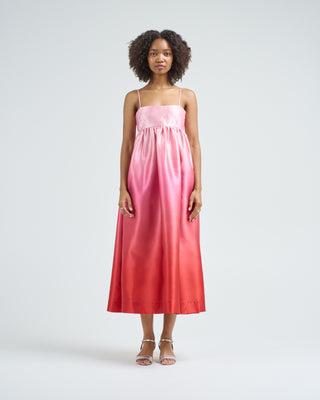 inez ombre midi dress