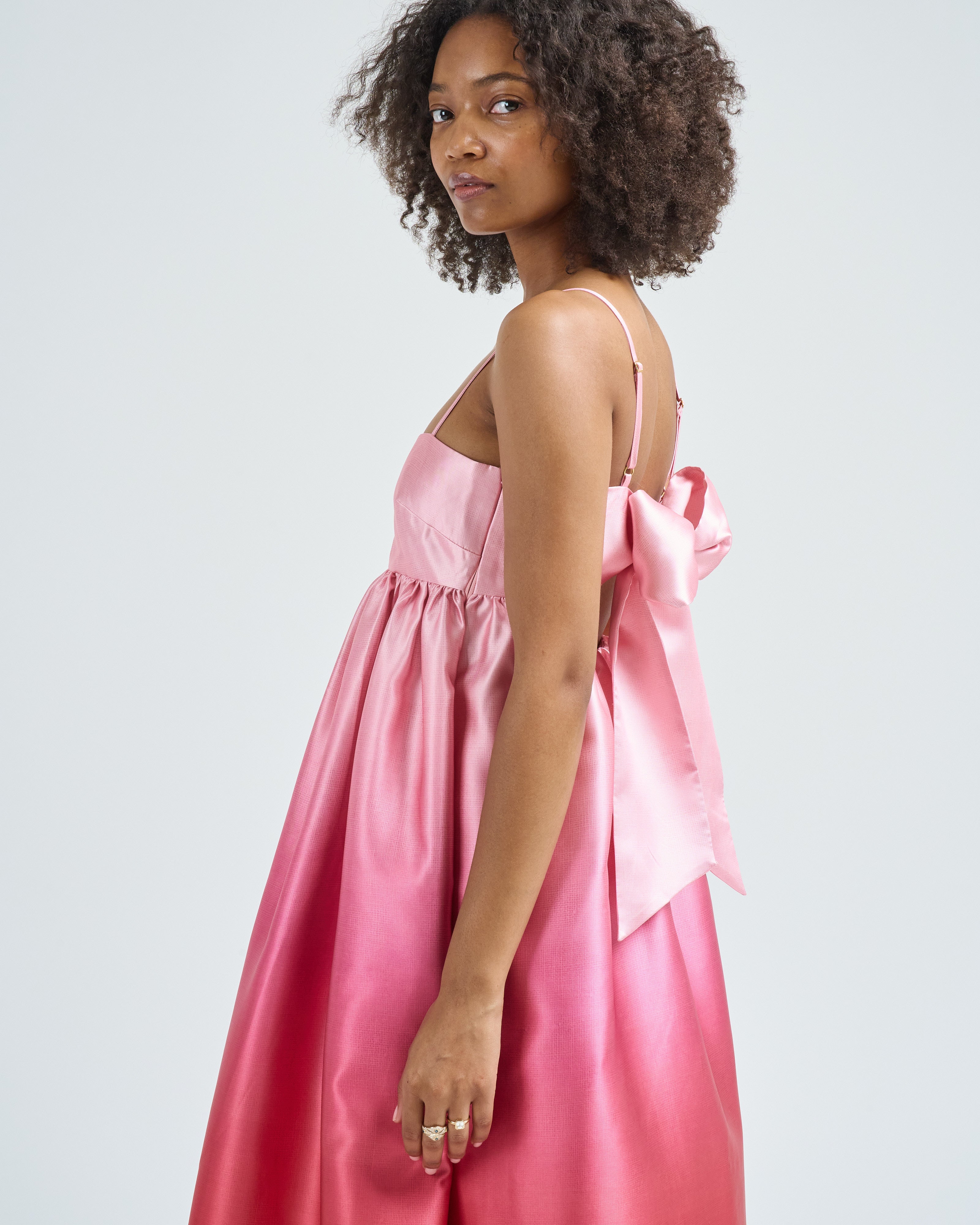 Alemais Inez Ombre Midi Dress Pink Ombre Alemais Inez Ombre Midi Dress Pink Ombre