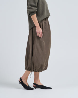 italian sporty nylon midi anorak skirt
