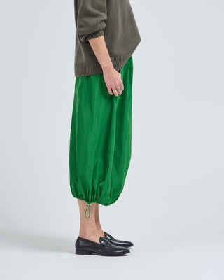 italian sporty nylon midi anorak skirt