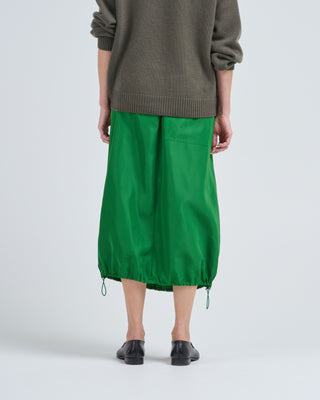 italian sporty nylon midi anorak skirt