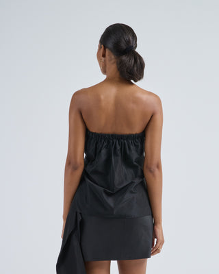 italian sporty nylon strapless top