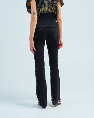 izzy stretch suede pant