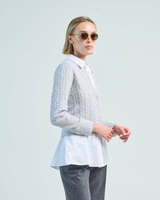 jane cashmere cable cardigan