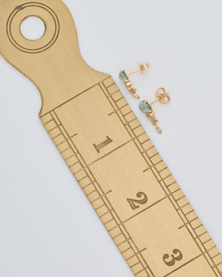 jellyfish tourmaline and diamond earrings