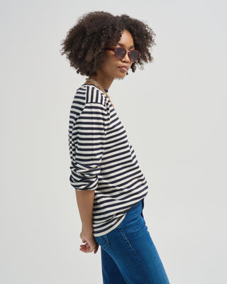 jones cotton cashmere long sleeve tee