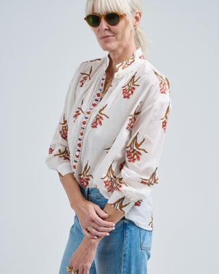kiki persimmon flower shirt