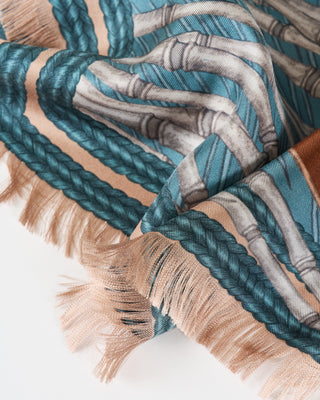 kionobori karasu silk twill large rectangular scarf