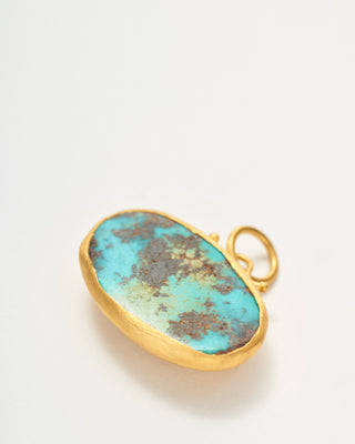 large east/west turquoise pendant
