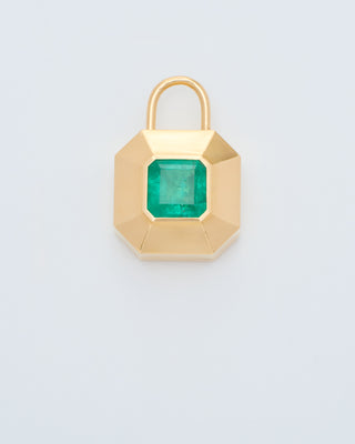 large emerald padlocket