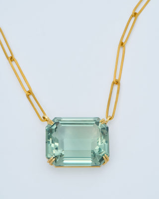 large green amethyst pendant necklace