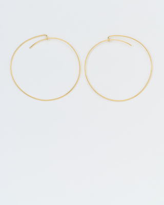 large lucky hoop earrings