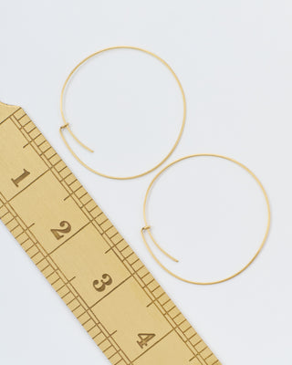 large lucky hoop earrings