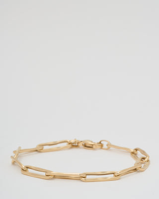 large wavy paperclip chain bracelet