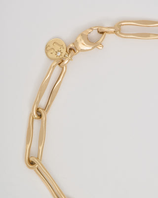 large wavy paperclip chain bracelet