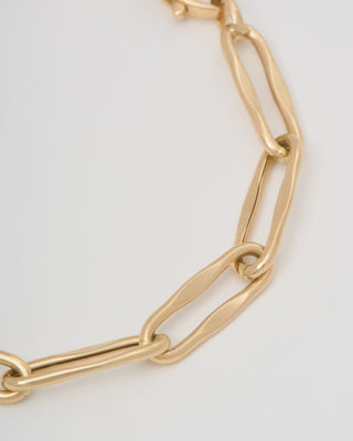 large wavy paperclip chain bracelet