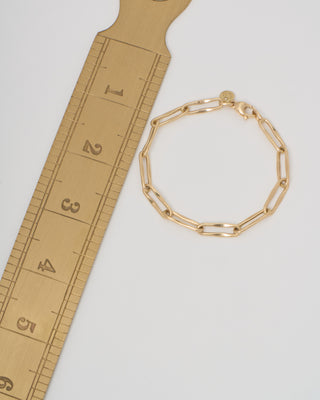 large wavy paperclip chain bracelet