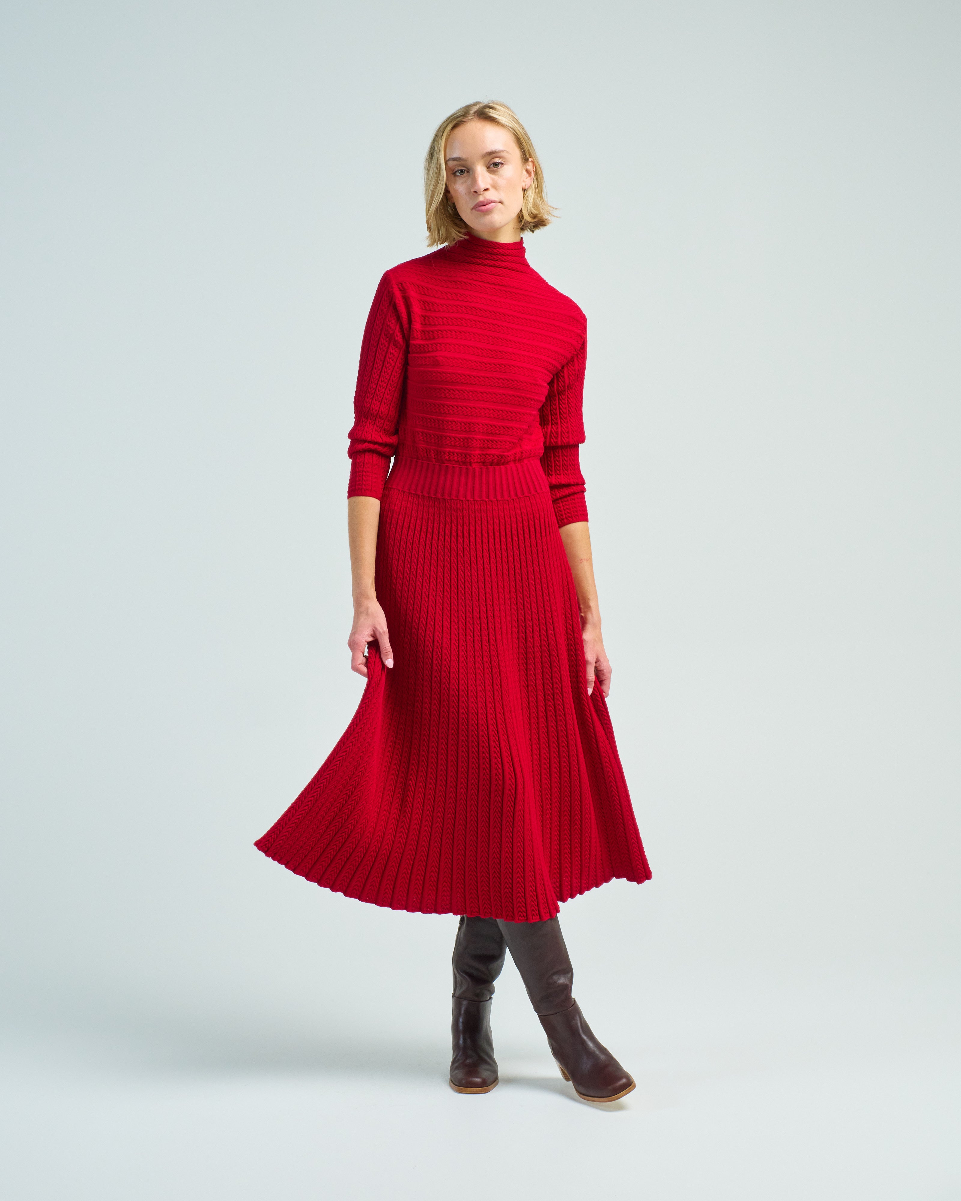 chevron long sleeve dress Retro Chevron Knit Maxi Dress: Fall Gradient Sweater Dress