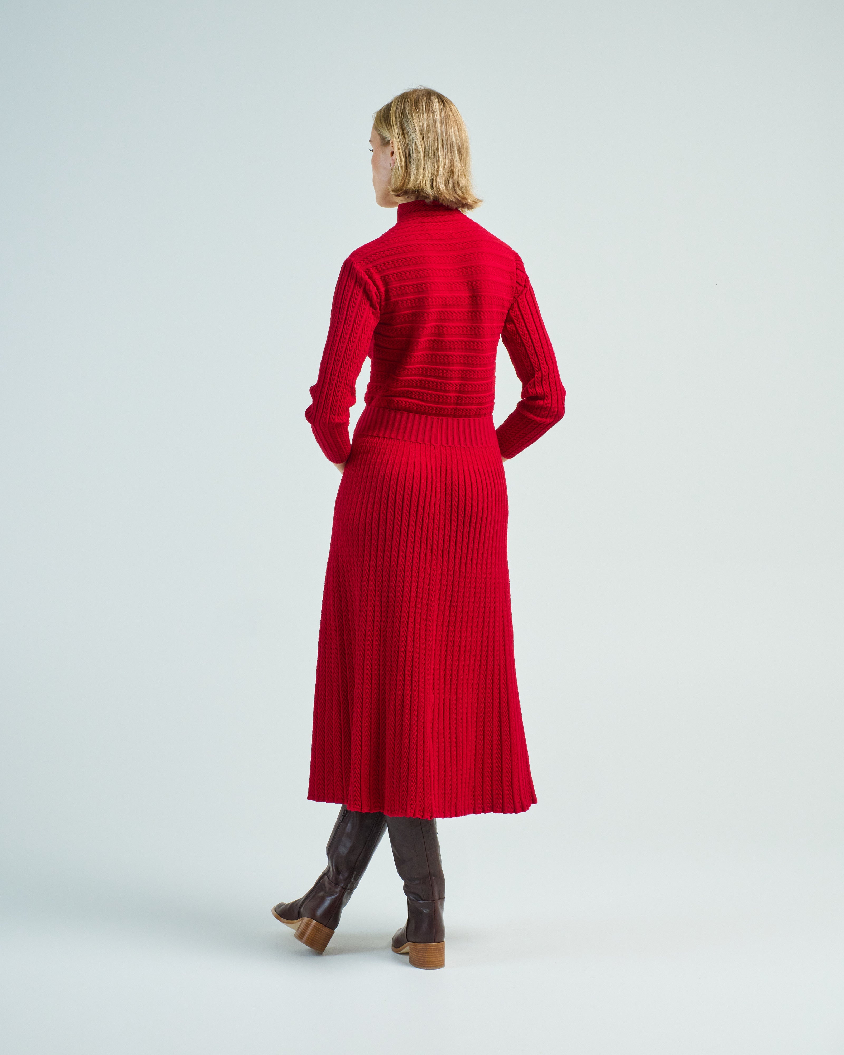 Molli Laurence2 Chevron Long Sleeve Dress Red Lacquer scarpa Molli Laurence2 Chevron Long Sleeve Dress Red Lacquer scarpa