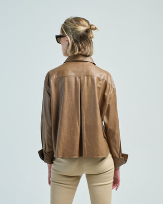 leather average joe top