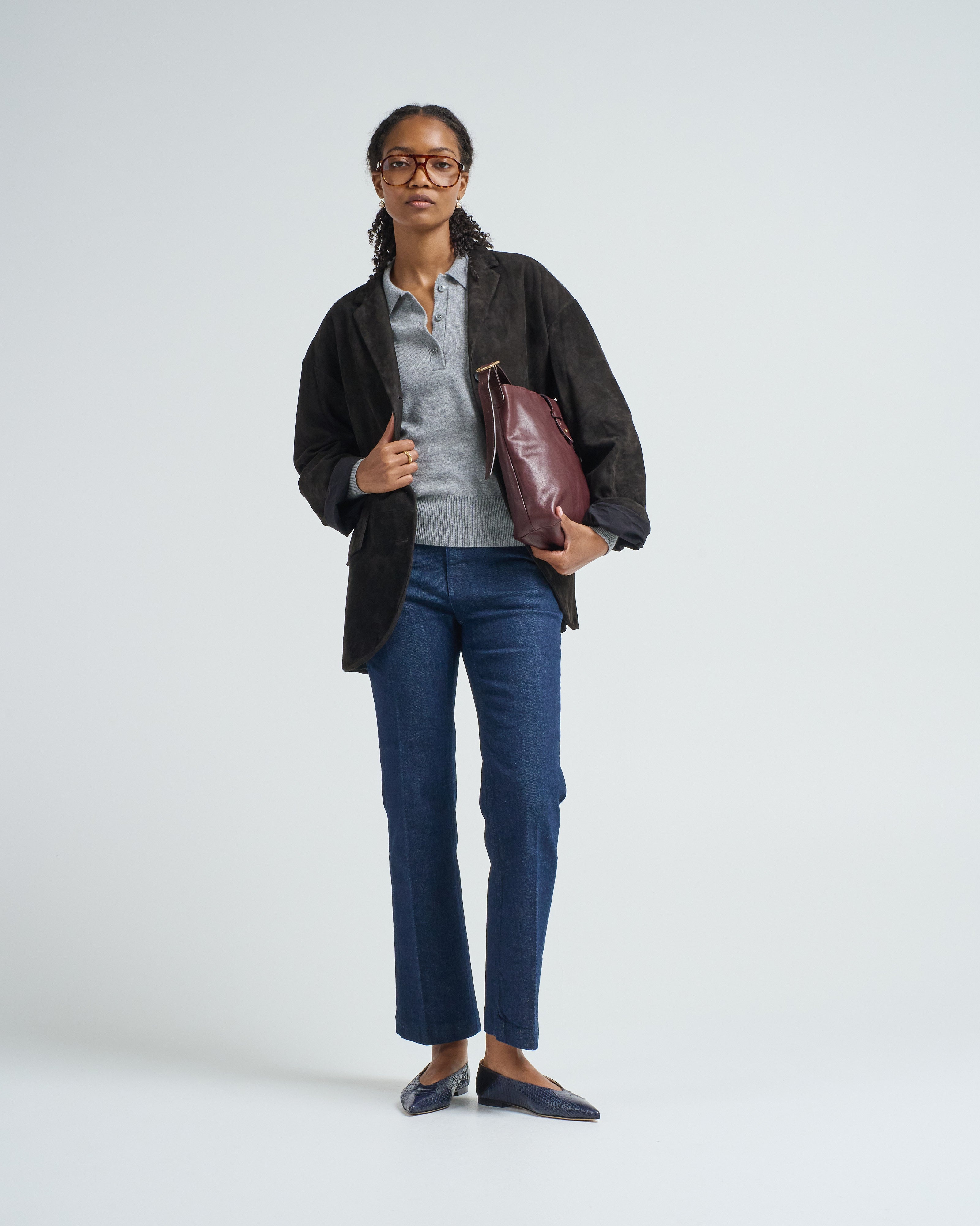 Bergfabel Leather Bella Jacket Deep Brown