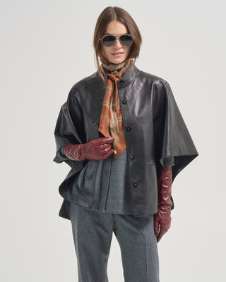 leather cape