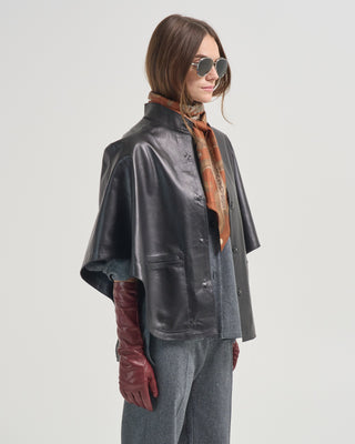 leather cape