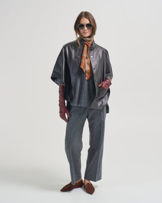 leather cape
