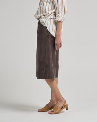 leather relaxed long short