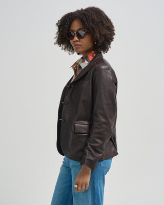 suede leather tyrol jacket