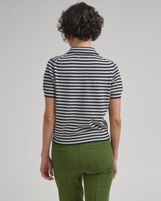 leslie stripe cashmere cardigan