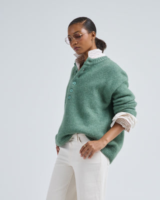 lexa buttoned jumper