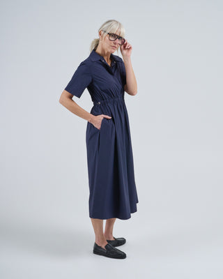 light nylon stretch short sleeve long dress