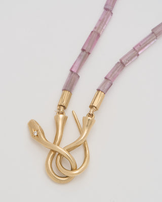 lilac tourmaline boa necklace