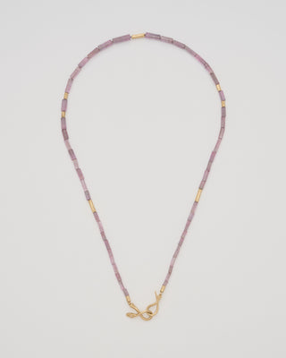 lilac tourmaline boa necklace