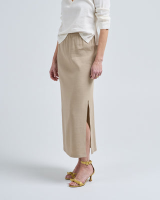 linen stem skirt
