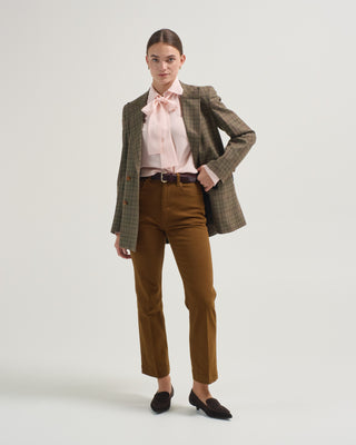 lise long sleeve silk blouse